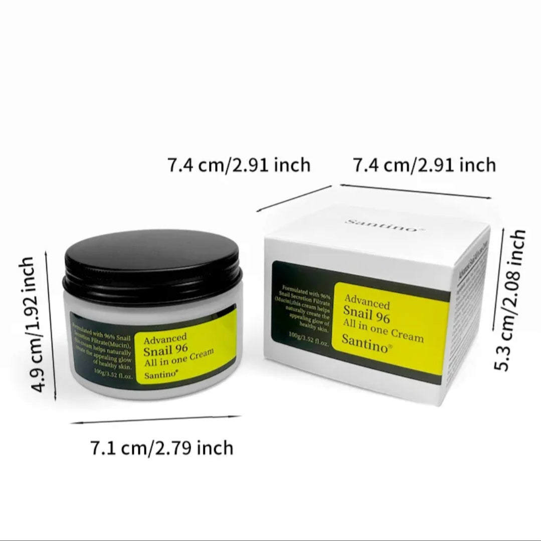 Santino Crème Tout-en-un Advanced Snail 96 Mucine d'Escargot 100g Neuve