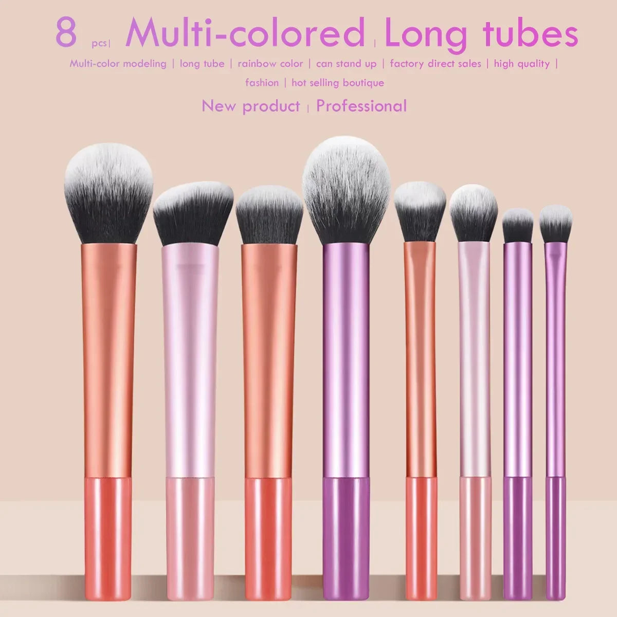 Pinceaux de maquillage ovales, brosse à dents, ensemble de pinceaux de maquillage, fond de teint, contouring, poudre, sourcils, blush, fard à paupières, outil de maquillage