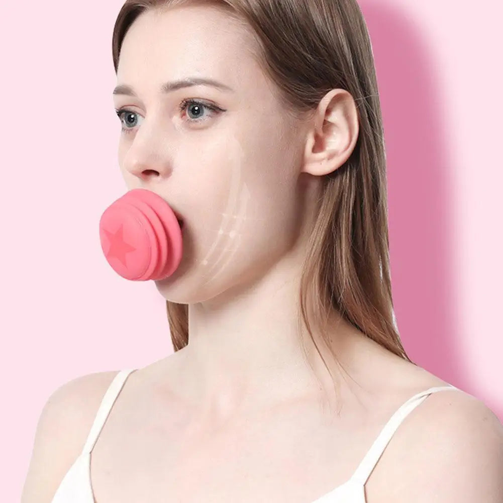 Face Jaw Exerciser Slimmer Jaw Face Neck Toning Exerciser,Facial Yoga Skin Tighten  Double Chin Breathing Exercise Device