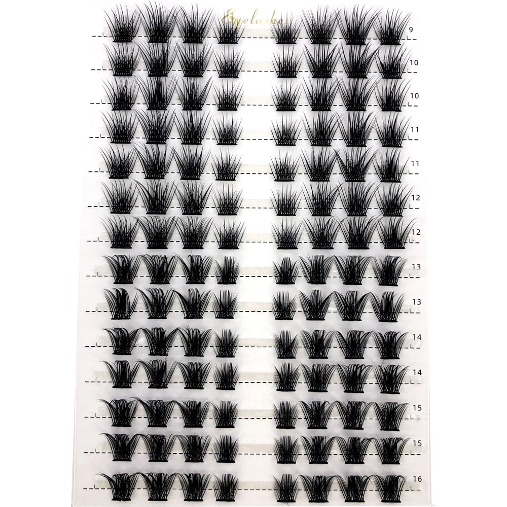 Extensions de cils individuelles, mélange 3D, volume et volume, effet œil de chat naturel en vison, maquillage cils, faux cils individuels