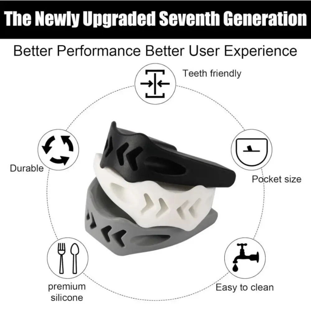 40/50/60Lbs Jaw Exerciser Portable Facial Chew Bite Muscle Redefine Jawline Trainer Face Fitness Ball Anti-stress