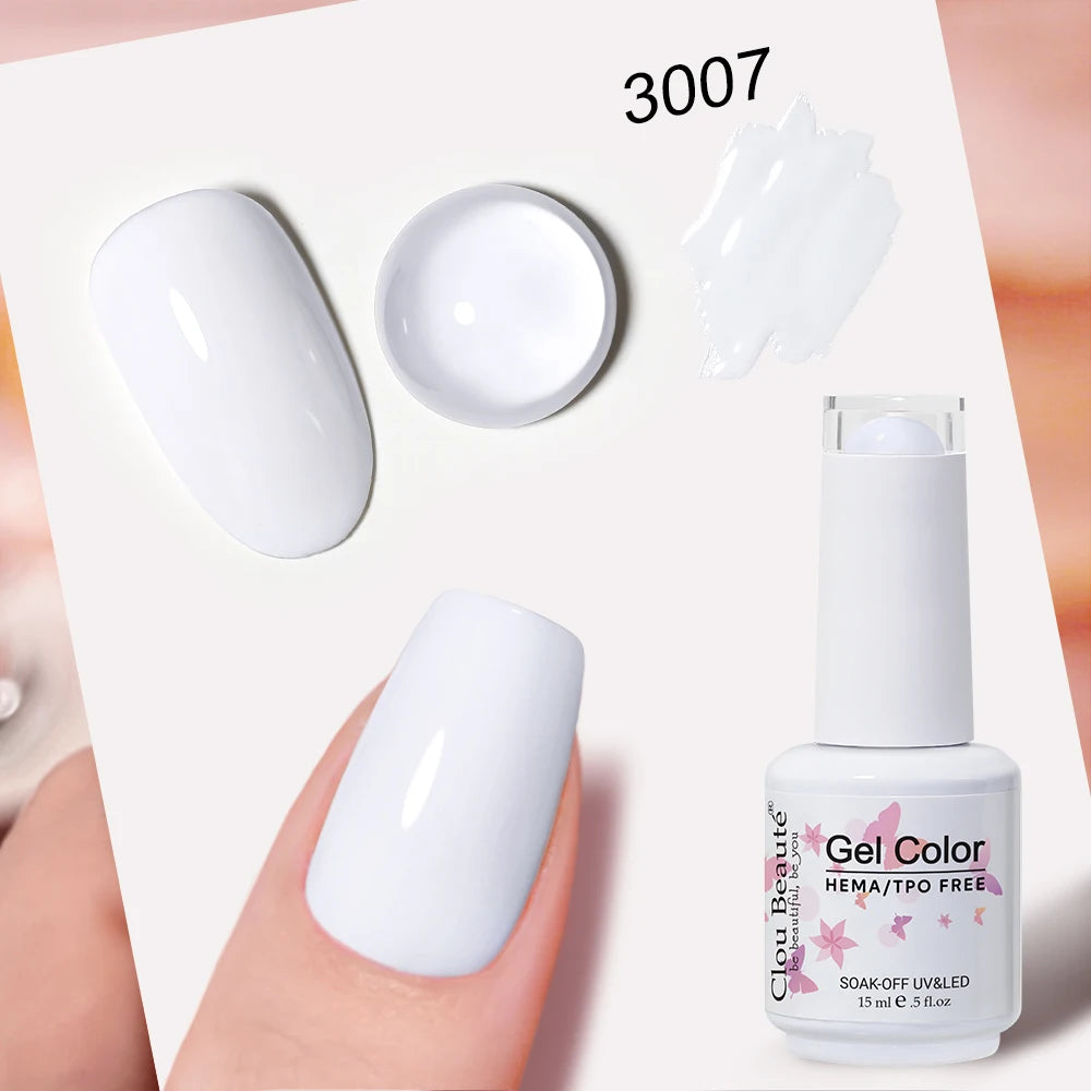 Clou Beaute Blue Series Nail Gel Polish Grey Green Lucky Nail Paint Gel Polish Gellak UV/LED Nail Gelpolish Soak Off Nail Art