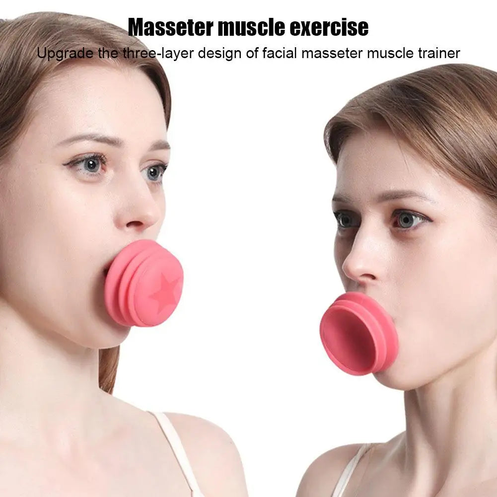 Face Jaw Exerciser Slimmer Jaw Face Neck Toning Exerciser,Facial Yoga Skin Tighten  Double Chin Breathing Exercise Device