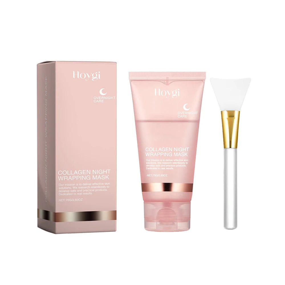 Lot de 2 masques de nuit peel-off au collagène, --nettoyant en profondeur, régulateur de sébum, au curcuma