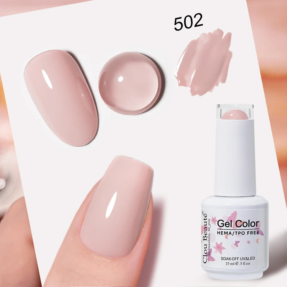 Clou Beaute Blue Series Nail Gel Polish Grey Green Lucky Nail Paint Gel Polish Gellak UV/LED Nail Gelpolish Soak Off Nail Art