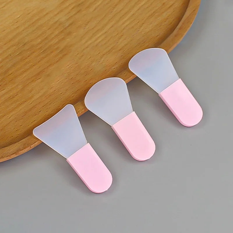 3/1pcs Silicone Facial Mask Brush Face Cleaning Scraper DIY Mud Film Applicator Scrapers Brushes Travel Portable Skin Care Tools