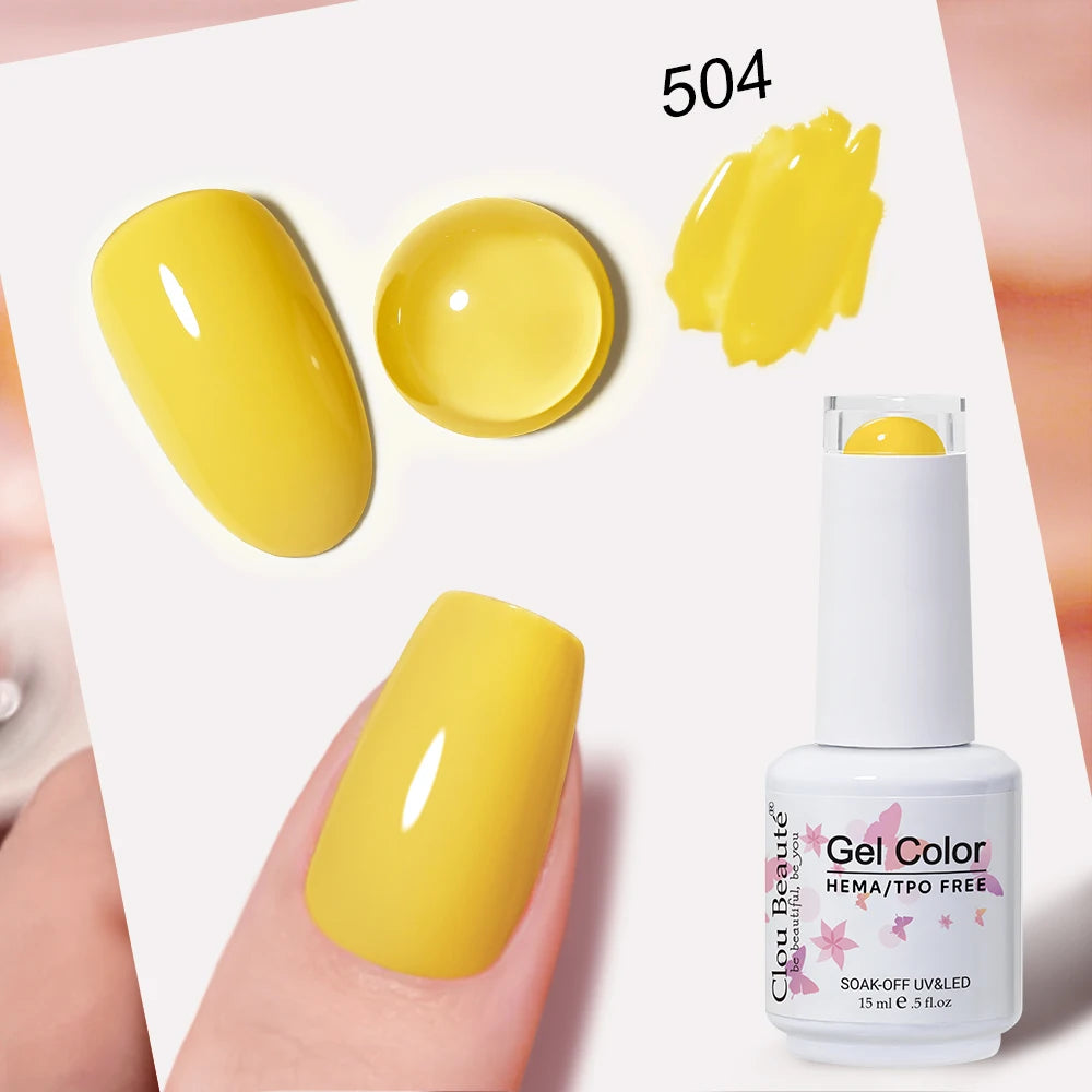 Clou Beaute Blue Series Nail Gel Polish Grey Green Lucky Nail Paint Gel Polish Gellak UV/LED Nail Gelpolish Soak Off Nail Art