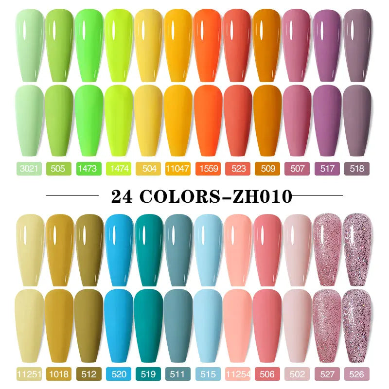 Clou Beaute 10/12/20/24pcs Gel Nail Polish Set Color 15ml White Glass Bottle Nail Art Kit Semi Permanent Gellack Nail Varnish
