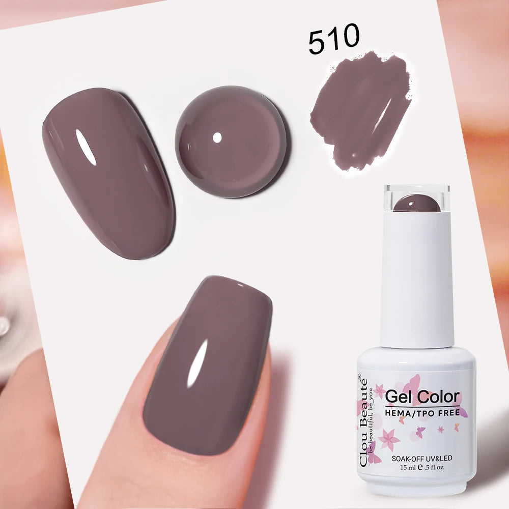 Clou Beaute Blue Series Nail Gel Polish Grey Green Lucky Nail Paint Gel Polish Gellak UV/LED Nail Gelpolish Soak Off Nail Art