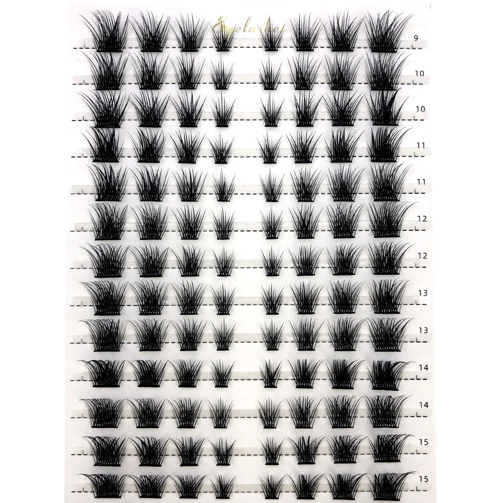 Extensions de cils individuelles, mélange 3D, volume et volume, effet œil de chat naturel en vison, maquillage cils, faux cils individuels