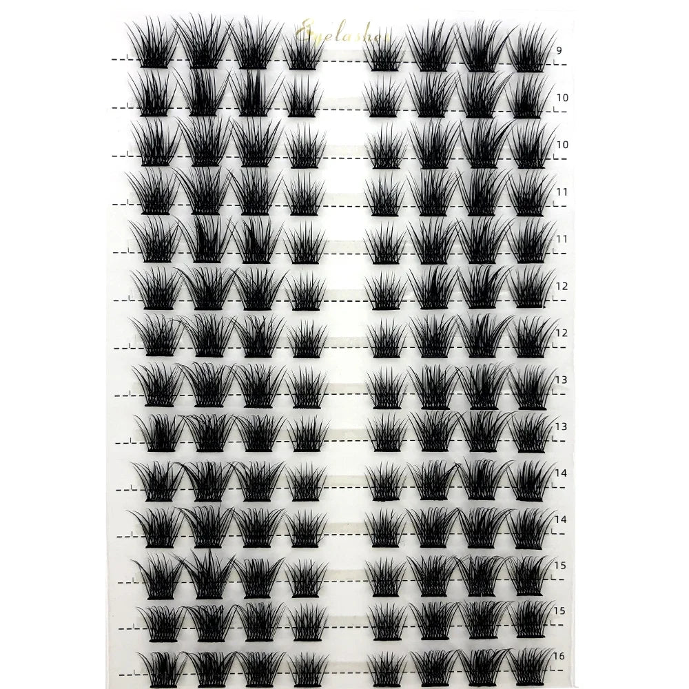 Extensions de cils individuelles, mélange 3D, volume et volume, effet œil de chat naturel en vison, maquillage cils, faux cils individuels