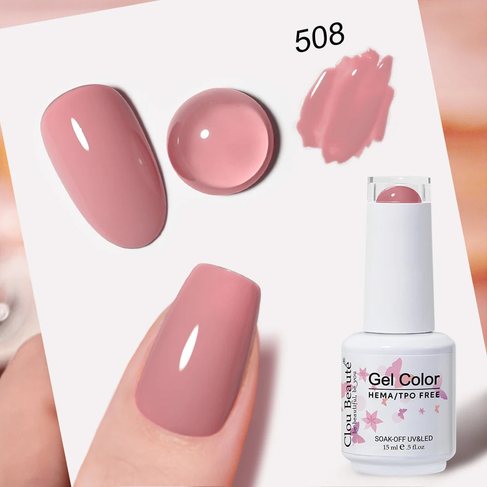 Clou Beaute Blue Series Nail Gel Polish Grey Green Lucky Nail Paint Gel Polish Gellak UV/LED Nail Gelpolish Soak Off Nail Art