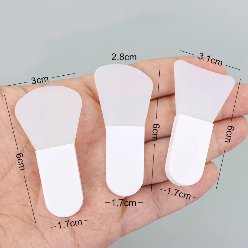 3/1pcs Silicone Facial Mask Brush Face Cleaning Scraper DIY Mud Film Applicator Scrapers Brushes Travel Portable Skin Care Tools