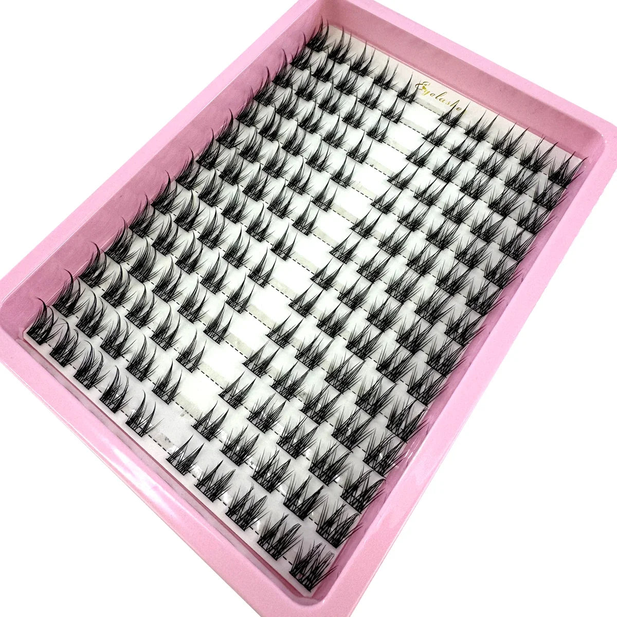 Extensions de cils individuelles, mélange 3D, volume et volume, effet œil de chat naturel en vison, maquillage cils, faux cils individuels
