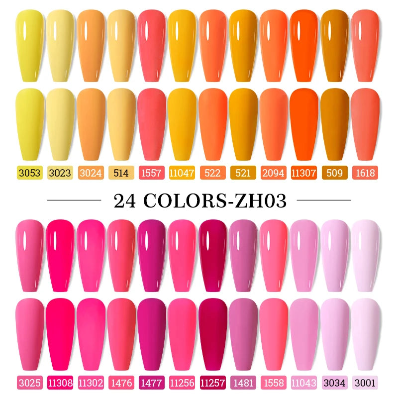 Clou Beaute 20pcs TPO & HEMA FREE Nail Gel Polish Set Red Pink Nude UV LED Soak Off Polish Gel Nail Semi Permanent Nail Varnish