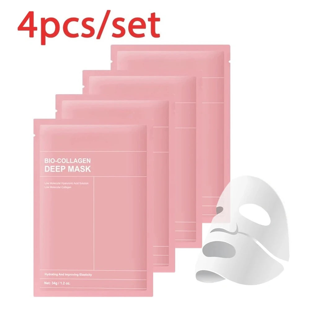 Masque visage bio-collagène en profondeur - Réduit les pores - Hydratation intense - Soin de nuit - Hydratation, fraîcheur et éclat
