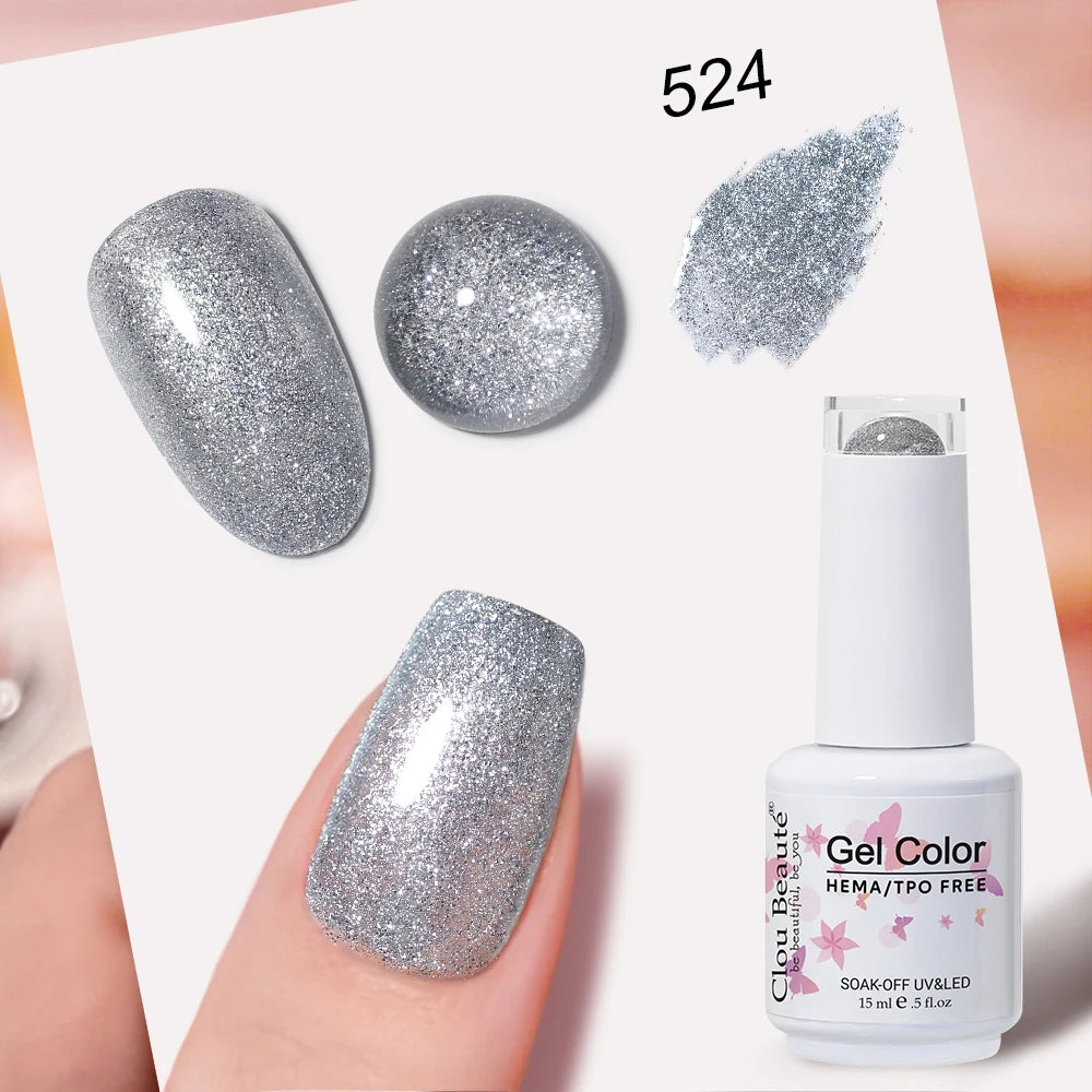 Clou Beaute Blue Series Nail Gel Polish Grey Green Lucky Nail Paint Gel Polish Gellak UV/LED Nail Gelpolish Soak Off Nail Art