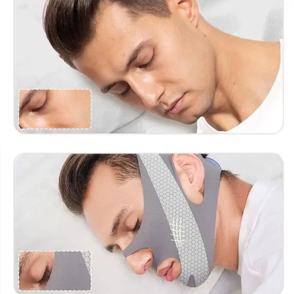 Face Sculpting Sleep Mask Breathable Elastic Lifting Tightening Mask Skin Care Slimming Strap Chin Up Mask For man