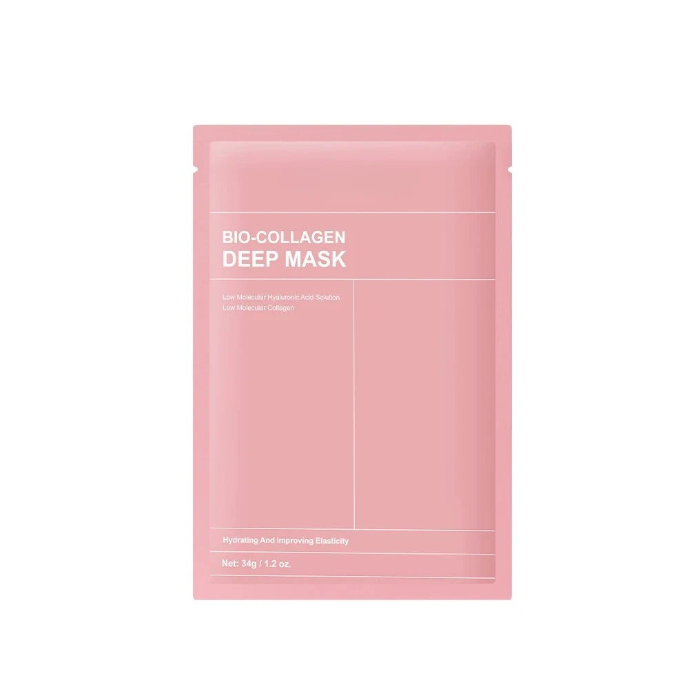 Masque visage bio-collagène en profondeur - Réduit les pores - Hydratation intense - Soin de nuit - Hydratation, fraîcheur et éclat