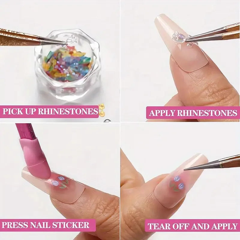 Pince à épiler professionnelle pour extensions de cils (1 pièce) avec embouts en caoutchouc, outil de précision en acier inoxydable pour la pose d'extensions de cils ombrées.