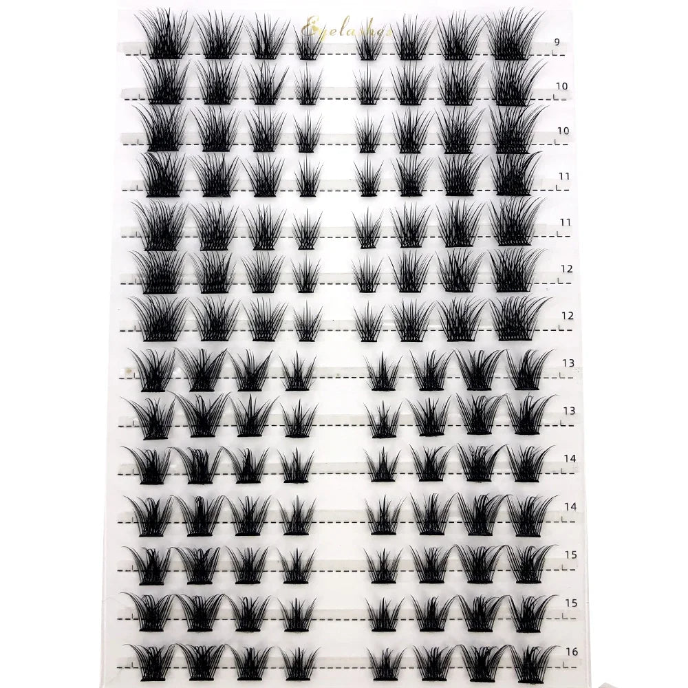 Extensions de cils individuelles, mélange 3D, volume et volume, effet œil de chat naturel en vison, maquillage cils, faux cils individuels