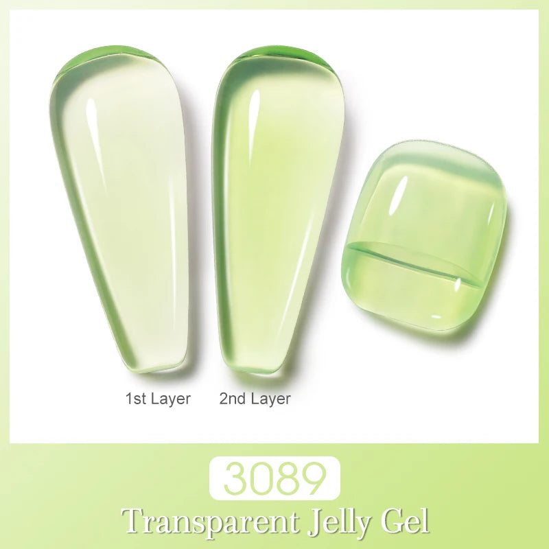 Clou Beaute Semi-transparent Jelly Gel Polish Nude Pink Amber Gel Nail Polish Translucent Semi Permanent All For Manicure Nail