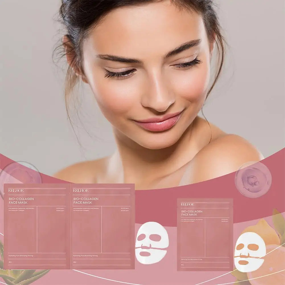 Masque Bio Collagen Real Deep - Réduit les pores - Hydratation intense - Soin visage de nuit - Hydratation, fraîcheur et éclat