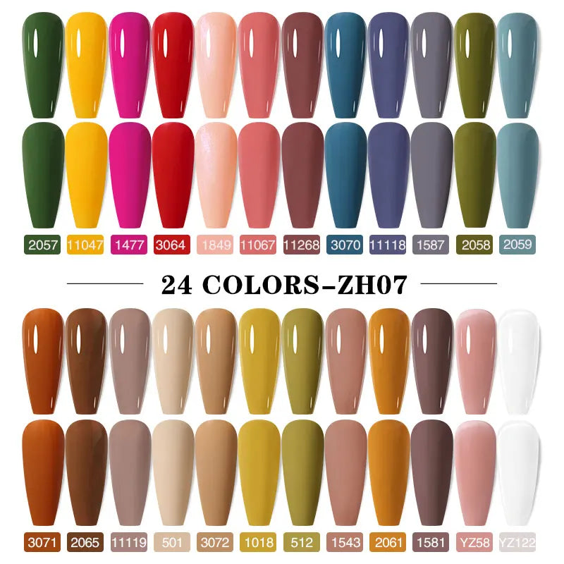 Clou Beaute 20pcs TPO & HEMA FREE Nail Gel Polish Set Red Pink Nude UV LED Soak Off Polish Gel Nail Semi Permanent Nail Varnish