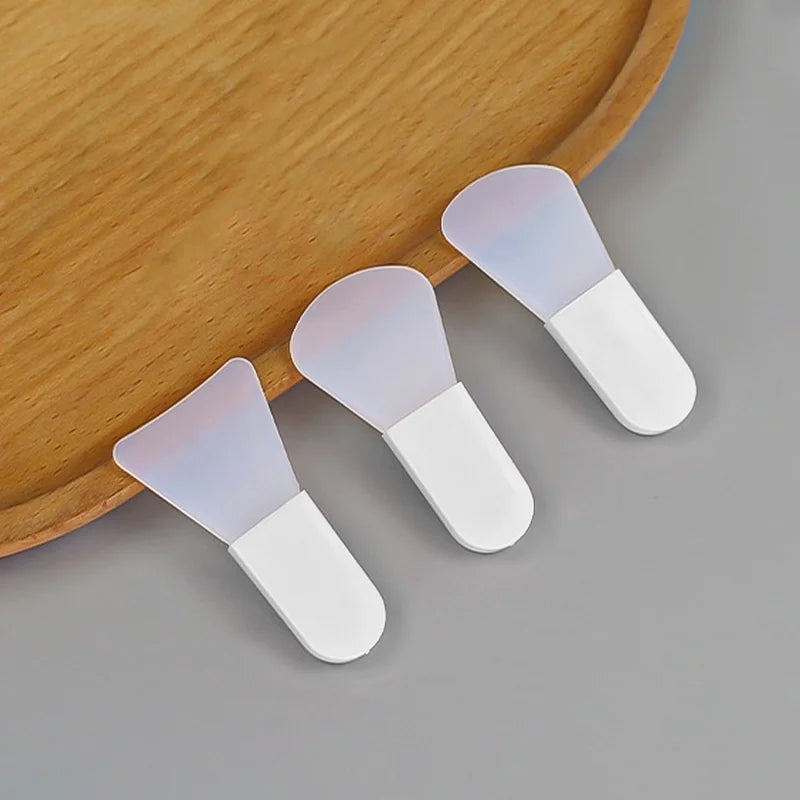 3/1pcs Silicone Facial Mask Brush Face Cleaning Scraper DIY Mud Film Applicator Scrapers Brushes Travel Portable Skin Care Tools
