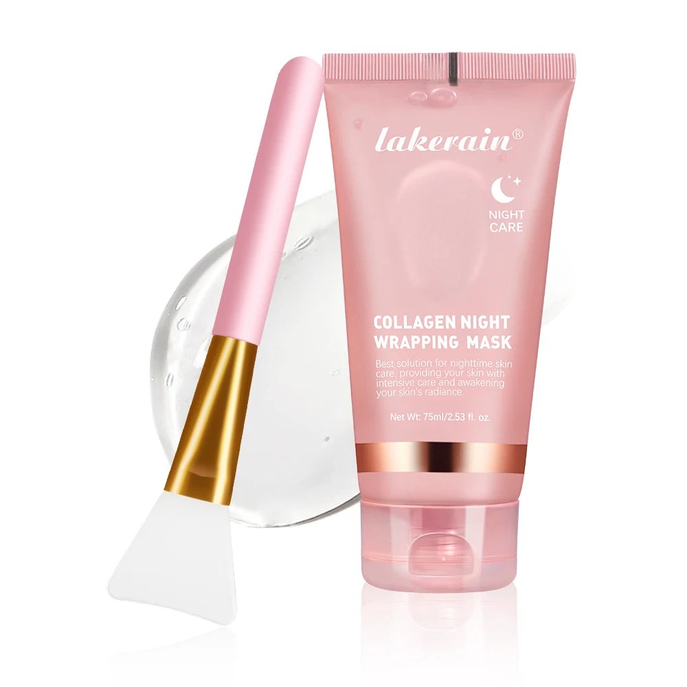Masque peel-off au collagène, gelée, enveloppement de nuit, masque raffermissant à l'argile, soin quotidien du visage, nettoyage en profondeur, masque exfoliant