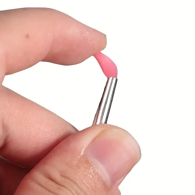 3-piece silicone lip brush mini lip mask brush portable lipstick makeup brush transparent applicator eye black stick makeup tool