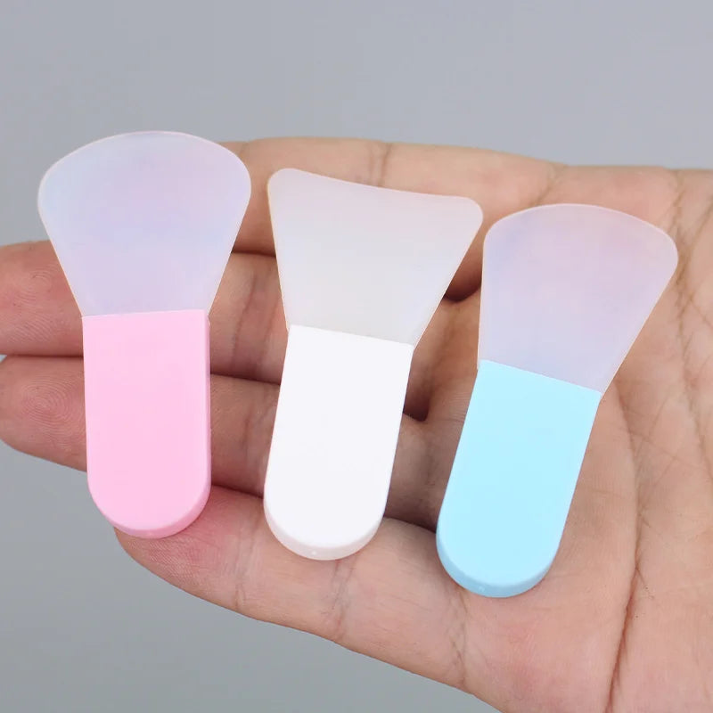 3/1pcs Silicone Facial Mask Brush Face Cleaning Scraper DIY Mud Film Applicator Scrapers Brushes Travel Portable Skin Care Tools