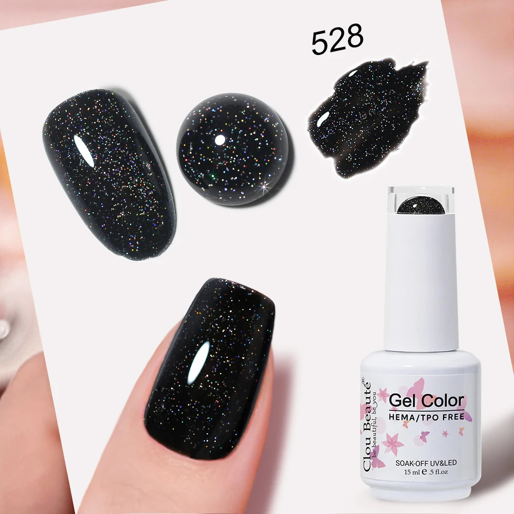 Clou Beaute Blue Series Nail Gel Polish Grey Green Lucky Nail Paint Gel Polish Gellak UV/LED Nail Gelpolish Soak Off Nail Art