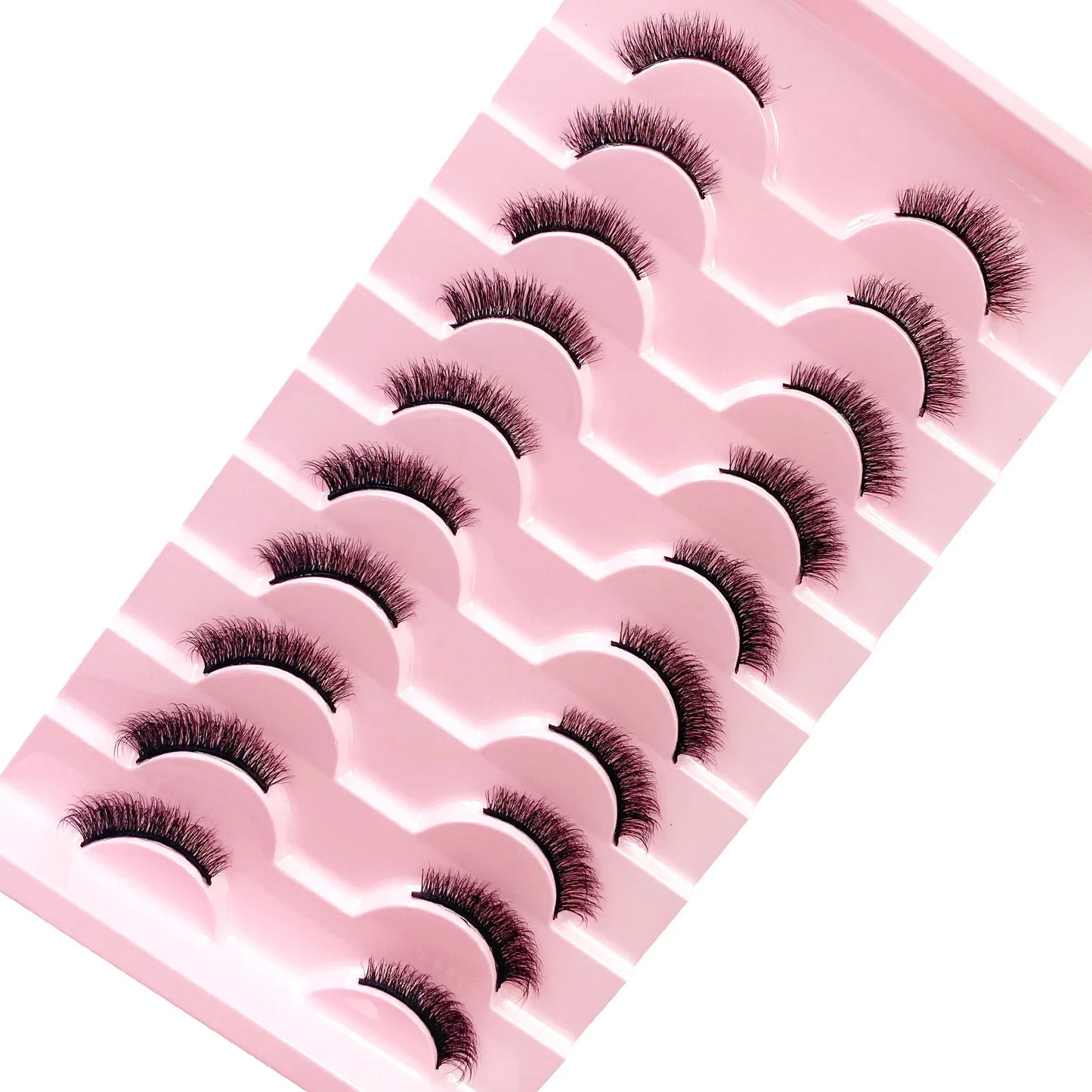 Demi-cils 10 paires Demi-cils Doux Naturels Effet œil de chat Outil de maquillage Faux cils Extensions Cils souples et volumineux