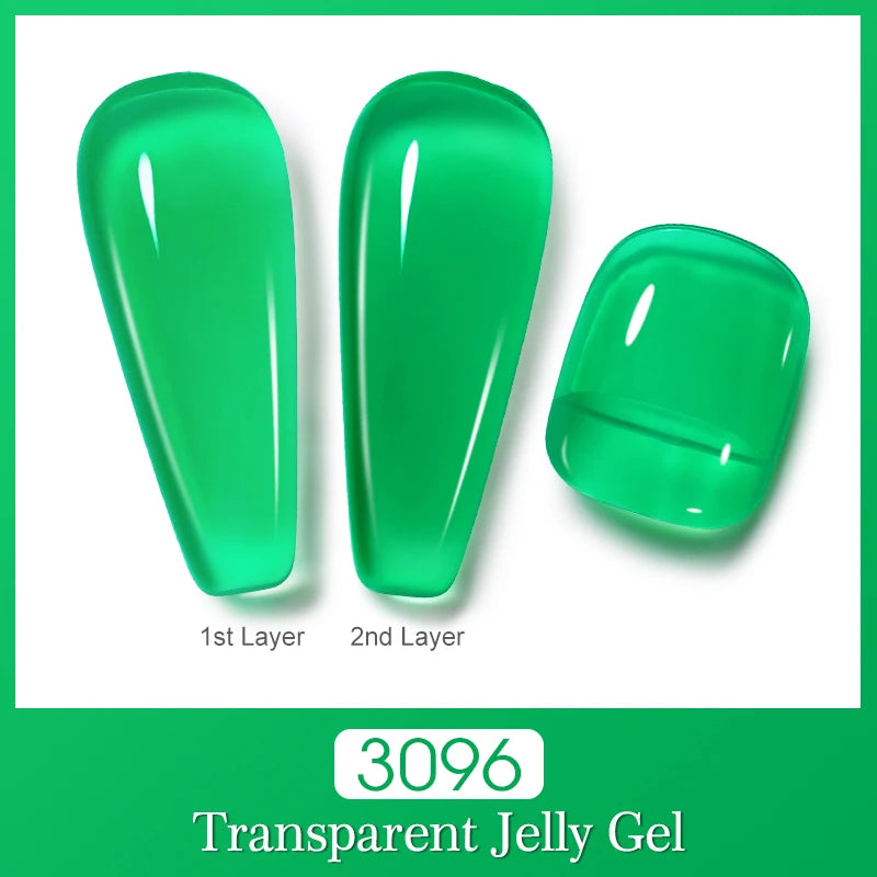 Clou Beaute Semi-transparent Jelly Gel Polish Nude Pink Amber Gel Nail Polish Translucent Semi Permanent All For Manicure Nail