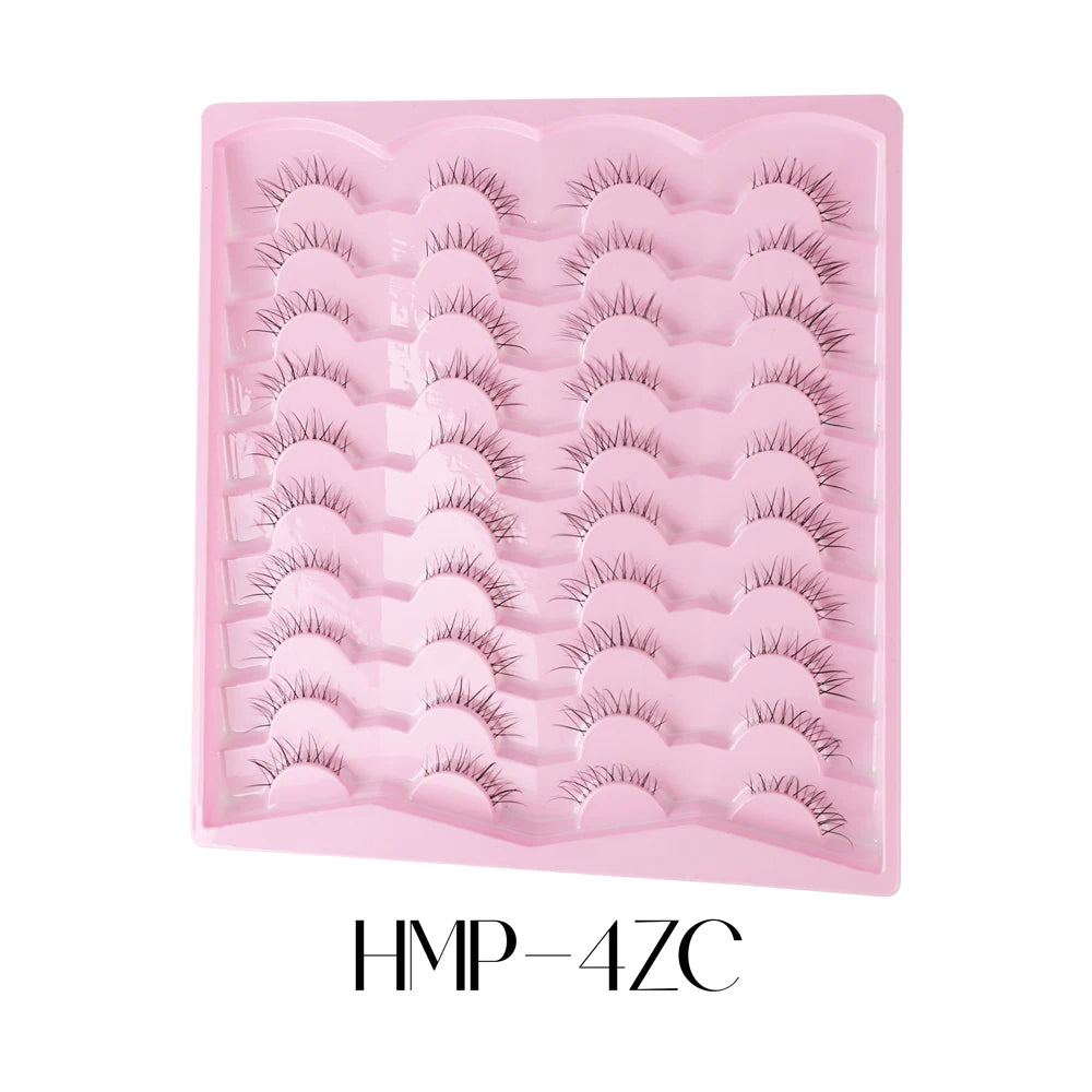 Vipuda 20 paires de faux cils naturels effet œil de chat, cils volumineux et fournis, cils fins et vaporeux pour un maquillage spectaculaire