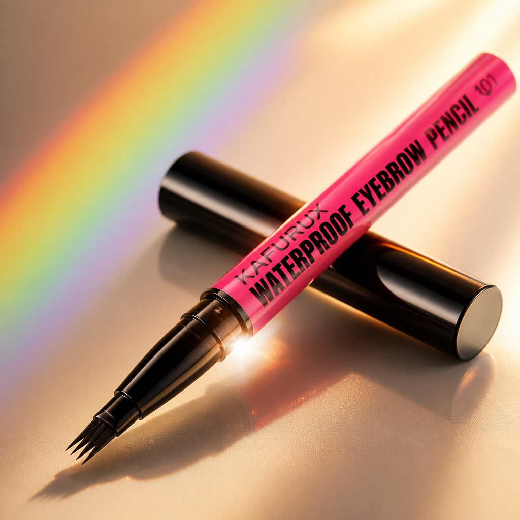 Crayon à sourcils waterproof 3 couleurs, crayon microblading à 4 embouts, pour des sourcils naturels. Idée cadeau maquillage pour les yeux.