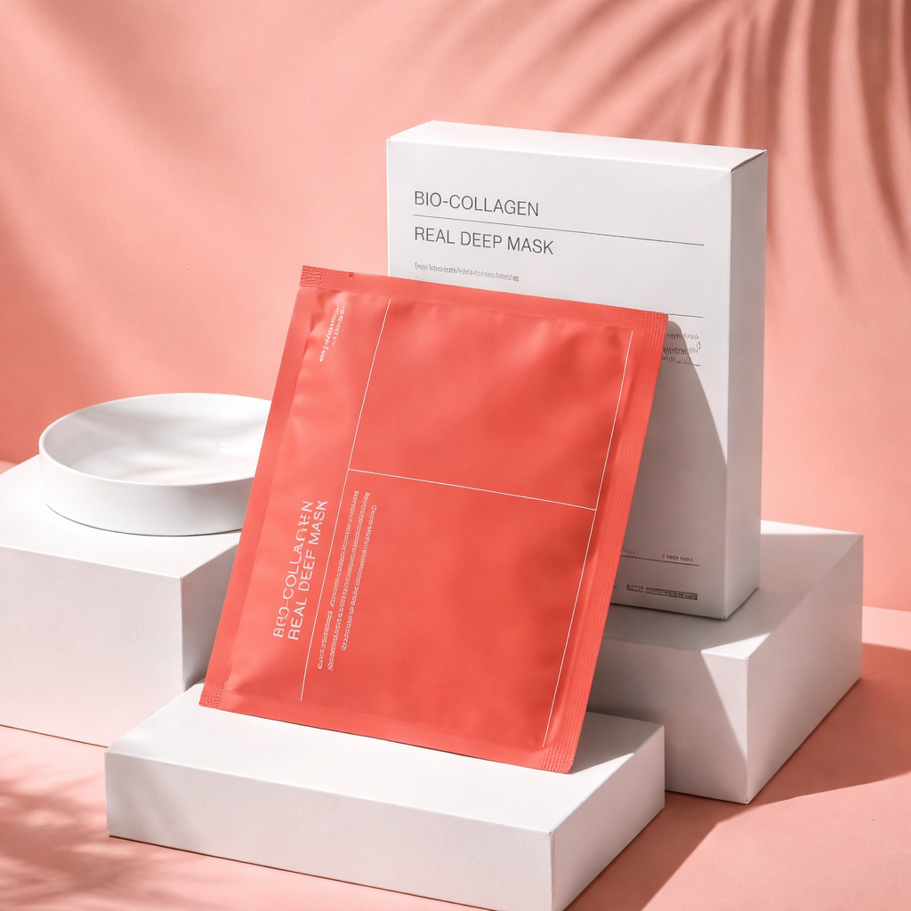 Masque visage bio-collagène en profondeur - Réduit les pores - Hydratation intense - Soin de nuit - Hydratation, fraîcheur et éclat