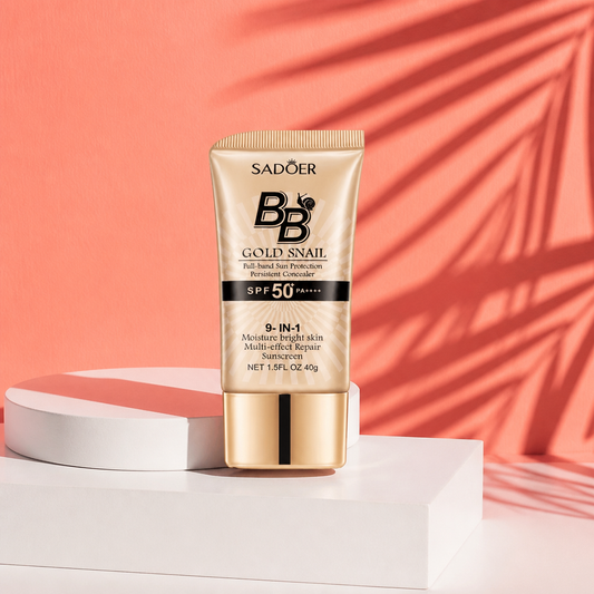 SADOER Gold Snail BB Cream SPF 50 PA++++ Concealer 40g New
