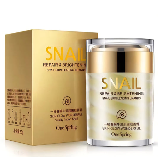 OneSpring Crème Visage Escargot Réparatrice Éclaircissante 60g Neuve