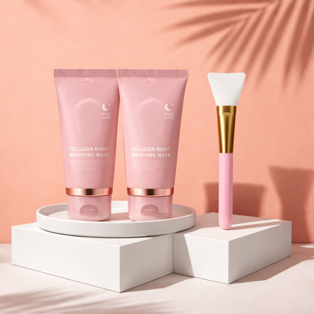 Masque visage de nuit en gelée de collagène hydrolysé, masque peel-off hydratant et raffermissant, soin nourrissant pour la peau