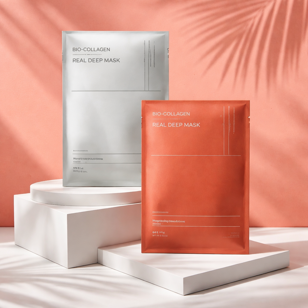 Masque visage bio-collagène en profondeur - Réduit les pores - Hydratation intense - Soin de nuit - Hydratation, fraîcheur et éclat