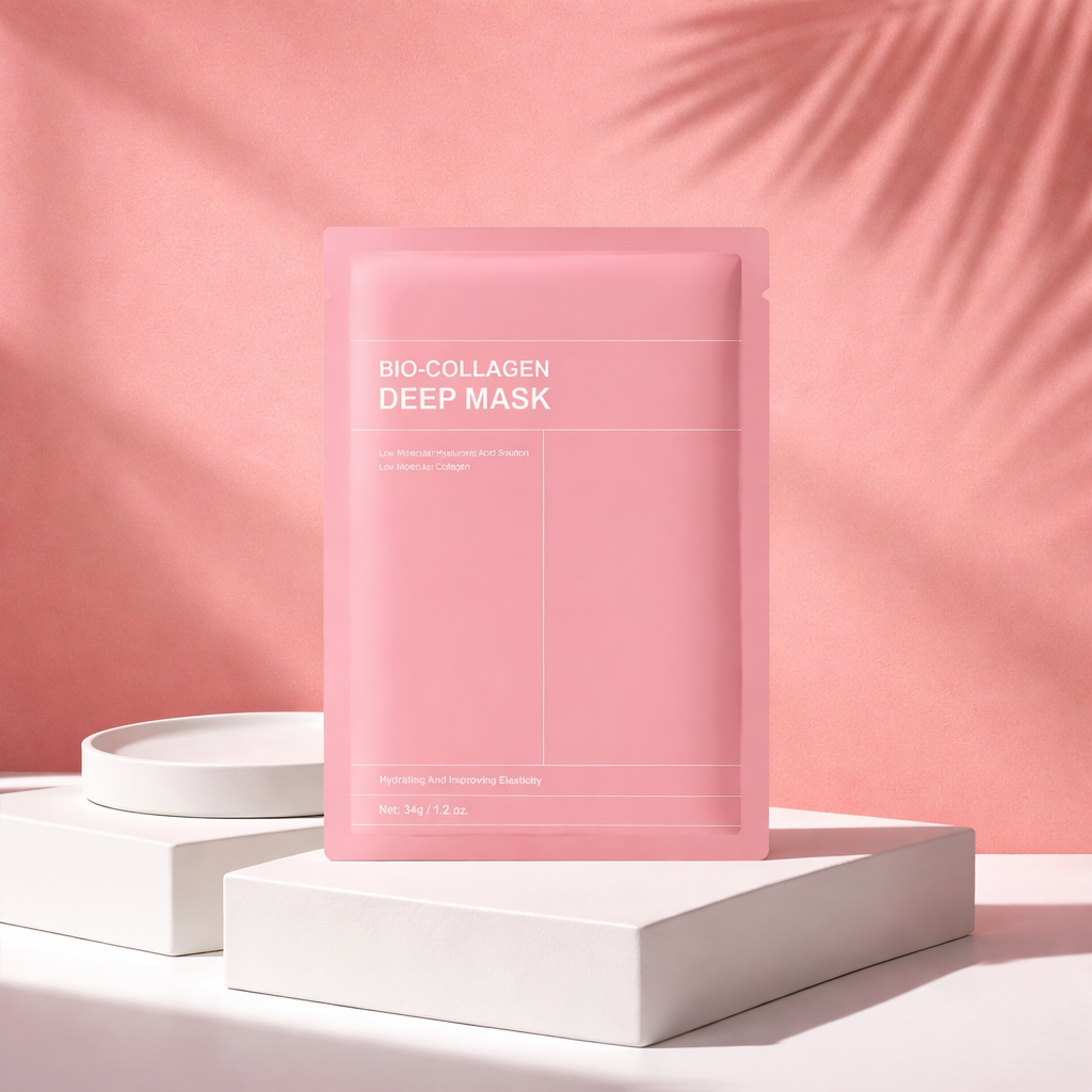 Masque visage bio-collagène en profondeur - Réduit les pores - Hydratation intense - Soin de nuit - Hydratation, fraîcheur et éclat