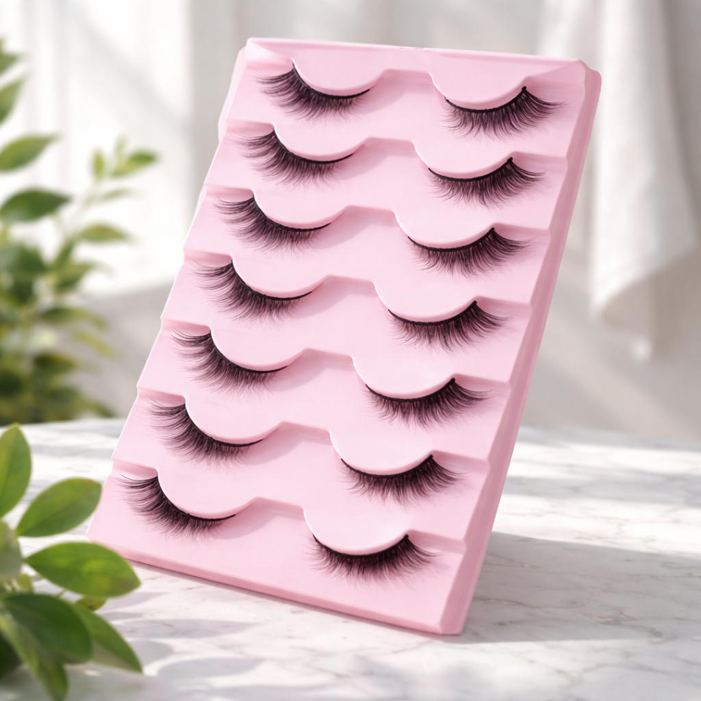 Vipuda 20 paires de faux cils naturels effet œil de chat, cils volumineux et fournis, cils fins et vaporeux pour un maquillage spectaculaire