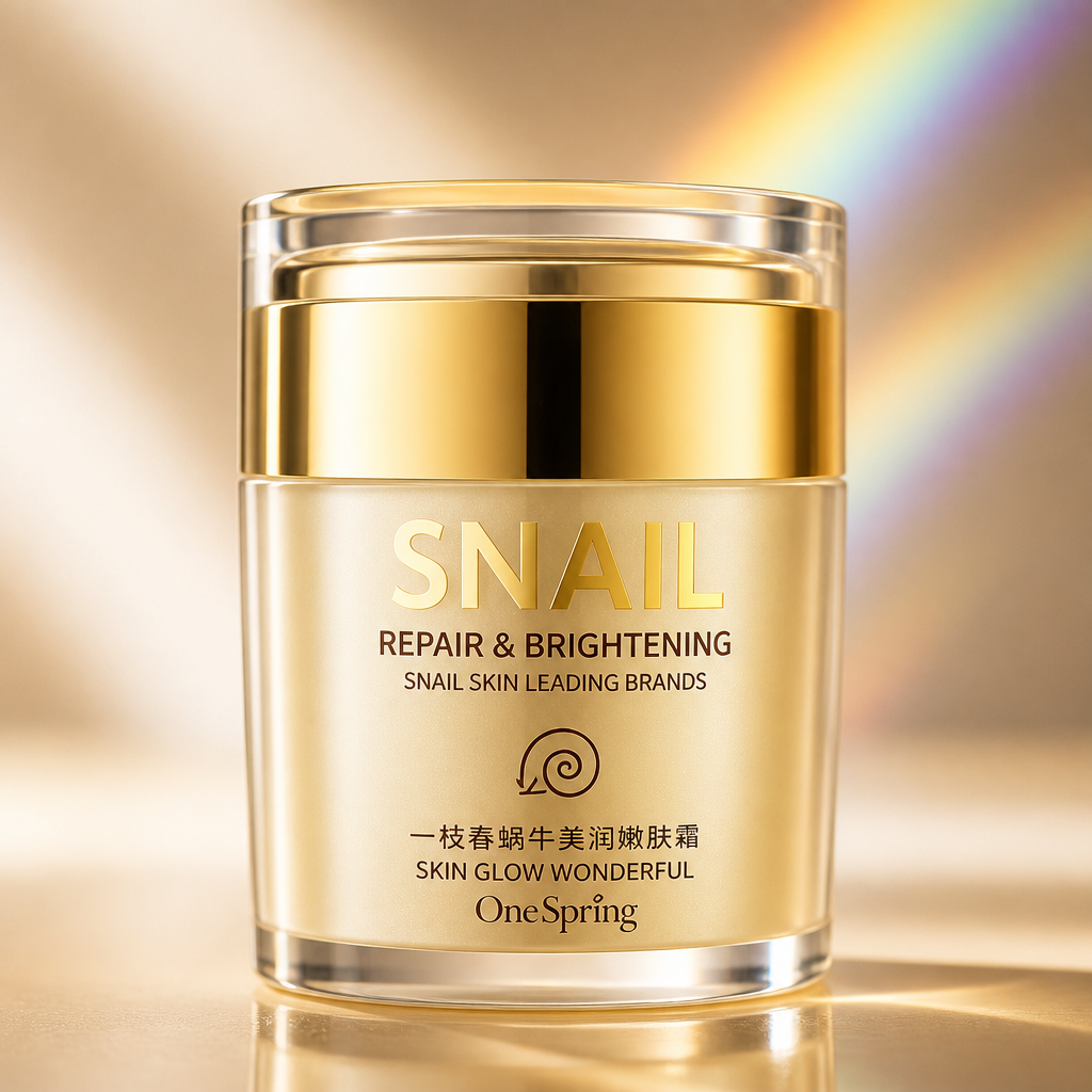 OneSpring Crème Visage Escargot Réparatrice Éclaircissante 60g Neuve