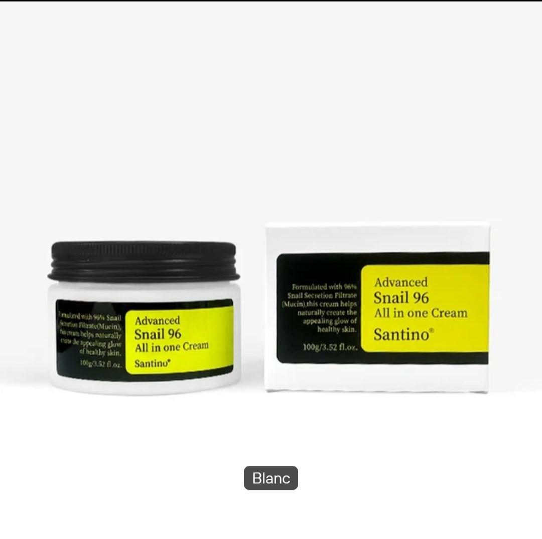 Santino Crème Tout-en-un Advanced Snail 96 Mucine d'Escargot 100g Neuve