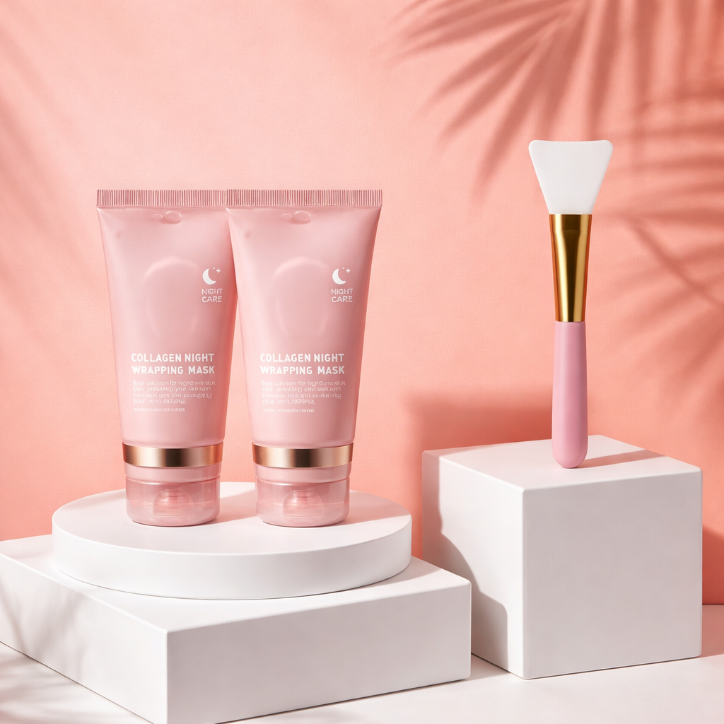 Masque visage de nuit en gelée de collagène hydrolysé, masque peel-off hydratant et raffermissant, soin nourrissant pour la peau