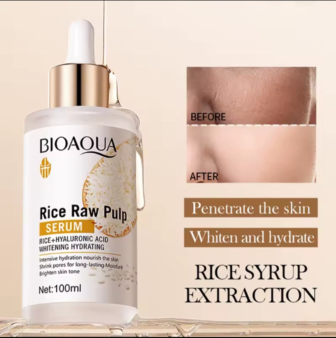 Sérum Hydratant Riz Acide Hyaluronique 100ml Peau Éclatante