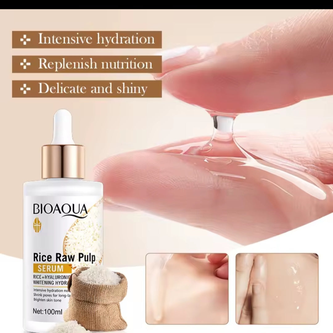 Sérum Hydratant Riz Acide Hyaluronique 100ml Peau Éclatante