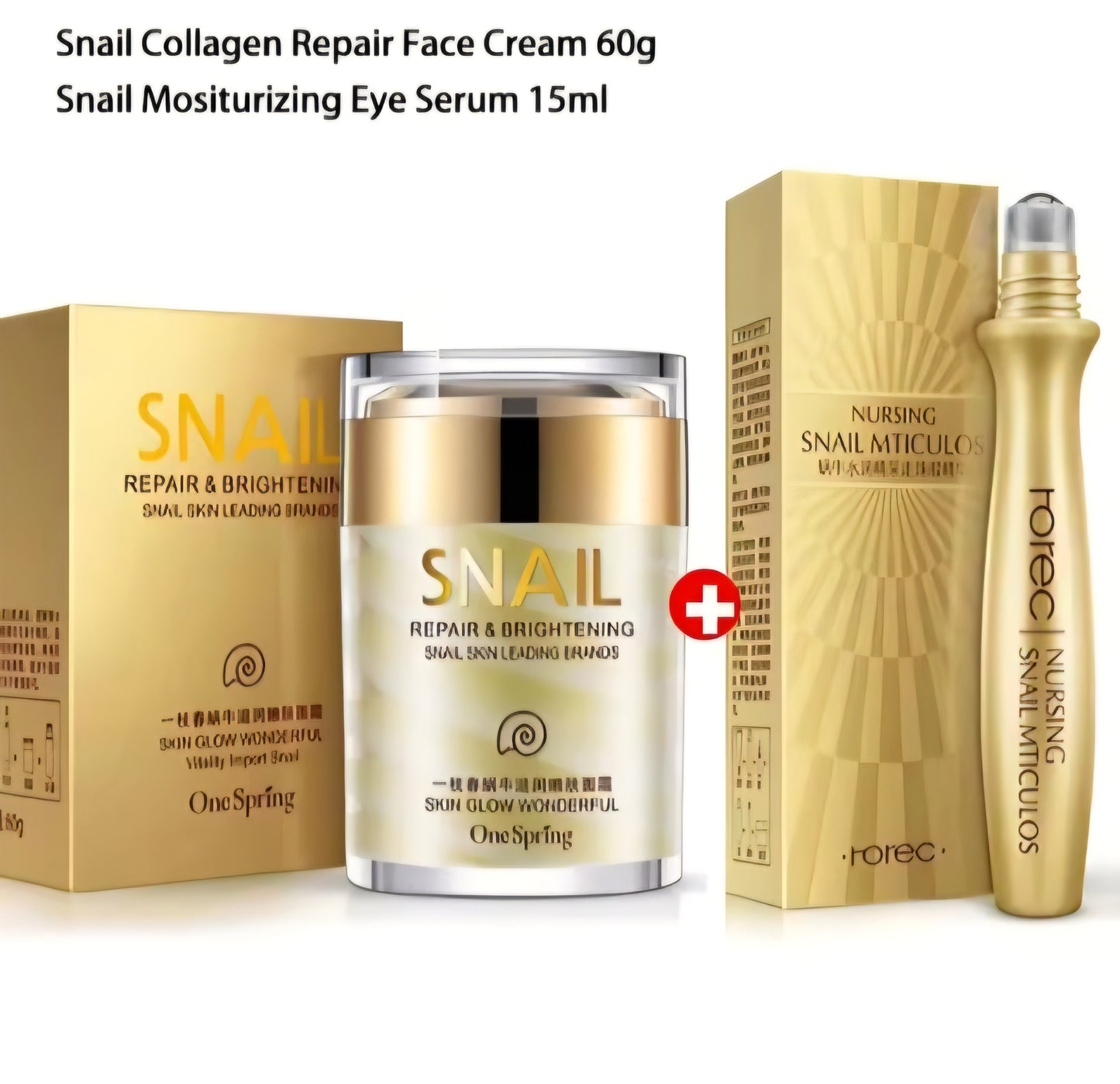 Crème Visage Escargot Réparatrice Éclaircissante 60g Neuve